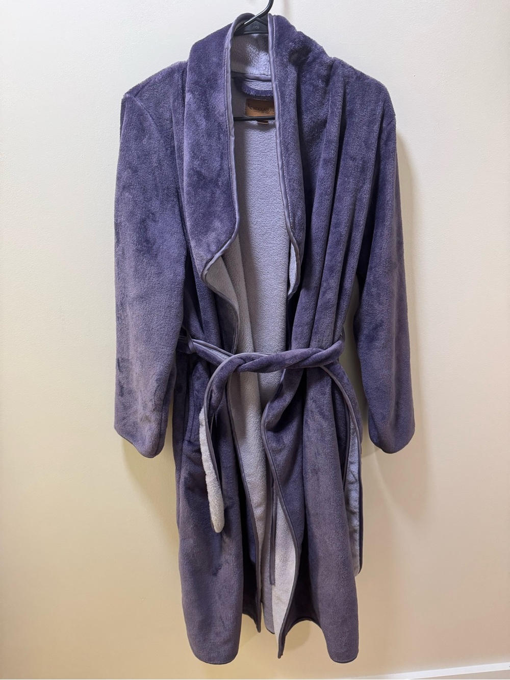 Koolaburra UGG Robe Womens Medium Purple Fleece Belted Plush Winter Lounge